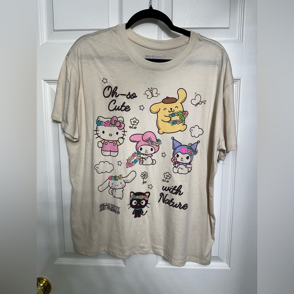 Sanrio Cream Hello Kitty and Friends Tee
